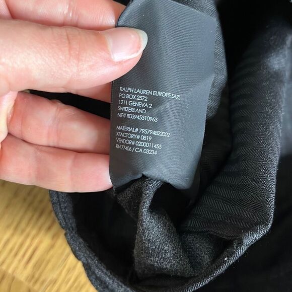 Club Monaco Womens Wool Cargo Pants Full Length Charcoal Size 30 - Picture 12 of 15